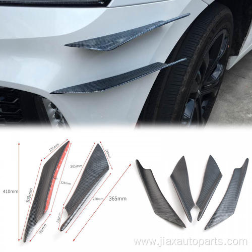 Carbon fibre front bumper spoiler combat wind knife